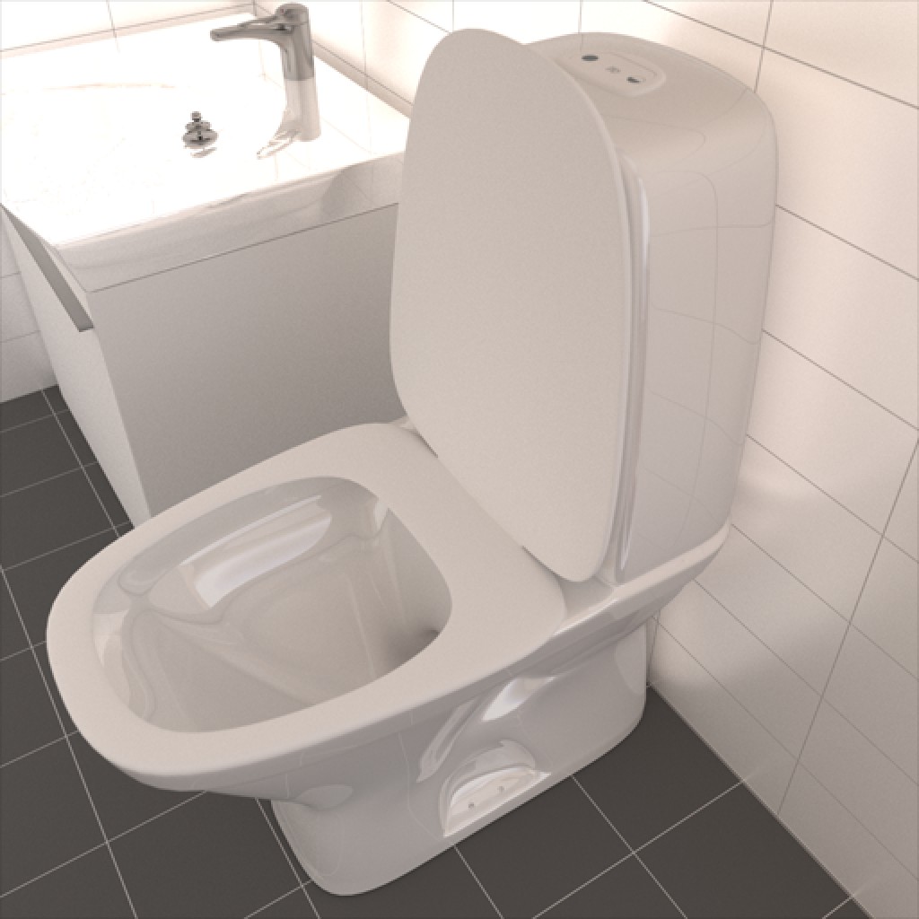 Toilet High Poly preview image 1